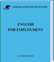 ENGLISH FOR EMPLOYMENT