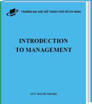 INTRODUCTION TO MANAGEMENT