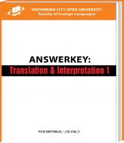 Answerkey: Translation and Interpretion 1 (04/2021)